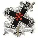 Psalms 23:4 with a cross tattoo design idea