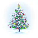 christmas  tree tattoo design idea