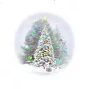 christmas  tree tattoo design idea