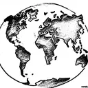 A world map tattoo with the outlines of France, Morocco, and Lebanon connected by artistic elements representing each cu tattoo design idea