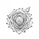 flowers spider web heart tattoo design idea