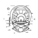 UFO, abduction, tattoo design idea