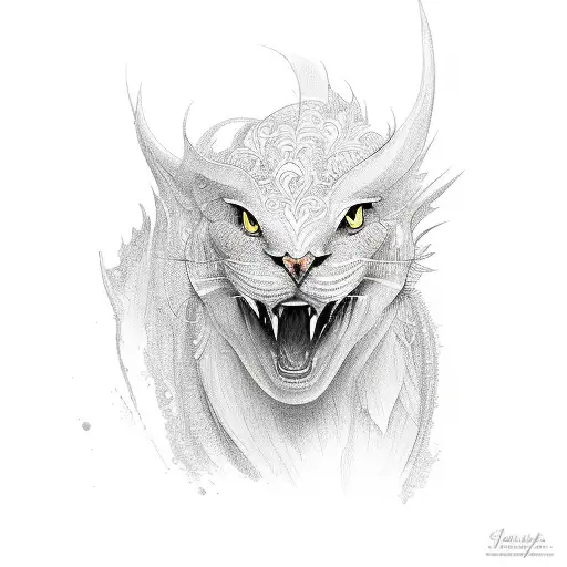 whiter ferrari tattoo design idea