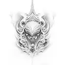 whiter ferrari tattoo design idea