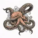tentacle of a kraken trapping my forearm tattoo tattoo design idea