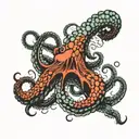 tentacle of a kraken trapping my forearm tattoo tattoo design idea
