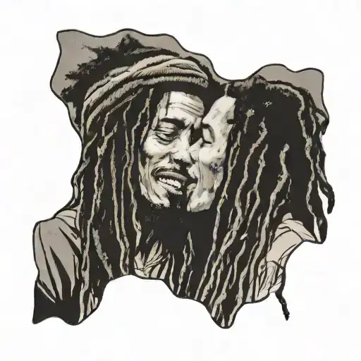 our Lovey,first kiss, ,bob marley records,  love letters  , lost out of sight, finally met again, happily married  tattoo design idea