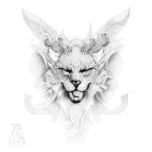 a "Z" from two 7s tattoo design idea