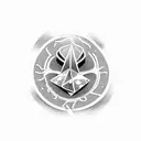 says risk taker with Cross, money, dice and more tattoo design idea