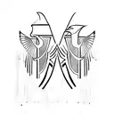 Ankh Symbol and horus tattoo design idea