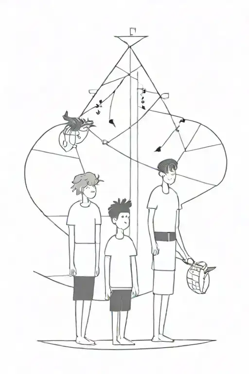 trio friends boys  tattoo design idea