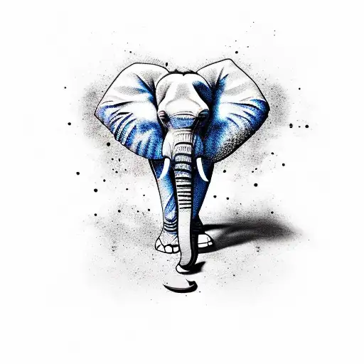 Elephant tattoo design idea