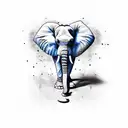 Elephant tattoo design idea