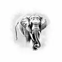 Elephant tattoo design idea