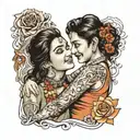 Madhuri and mahesh name tattoo tattoo design idea