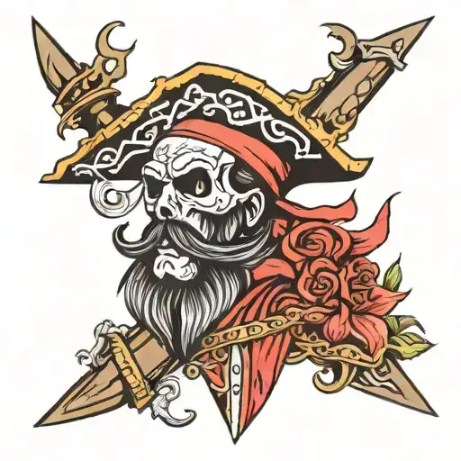 Blackbeard tatto design tattoo design idea