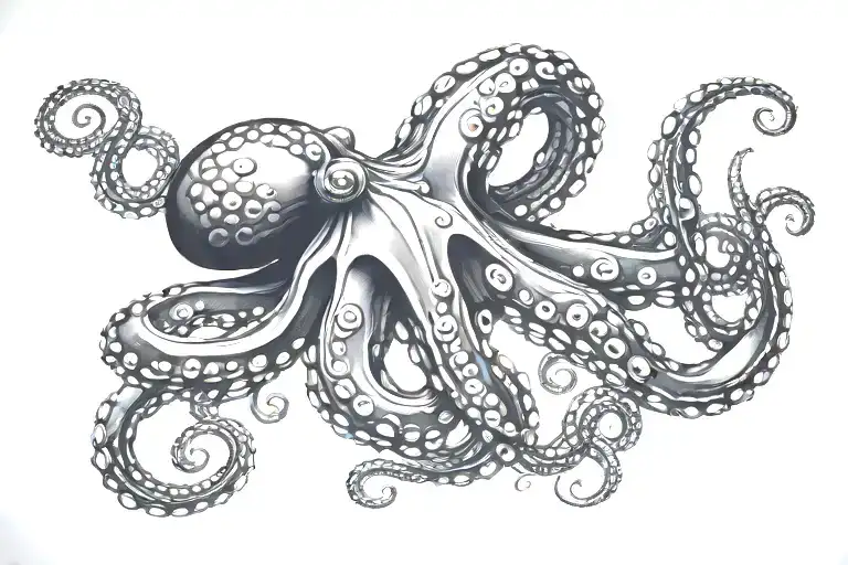 Octopus tattoo design idea