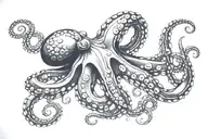 Octopus tattoo design idea
