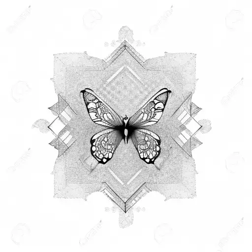  tatouage minimaliste papillon   tattoo design idea