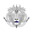 A sword with a lions head as the pommel and a snake wrapped around the sword in the shape of the number 26 tattoo design idea