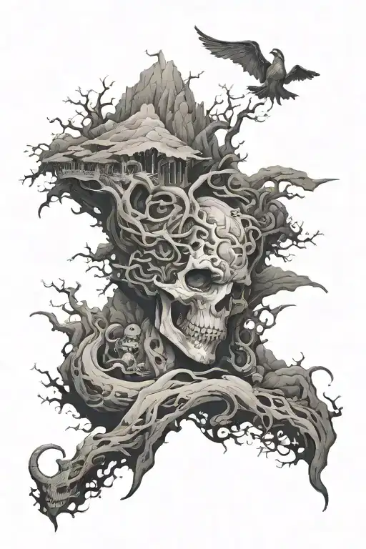 valley of the shadow of death tattoo design idea