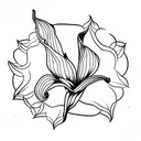 calla lily with, eiffel tower tattoo design idea