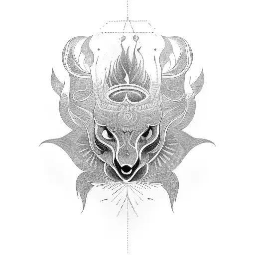 mandril tattoo design idea