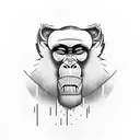 mandrill tattoo design idea