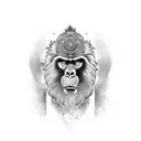 mandrill tattoo design idea
