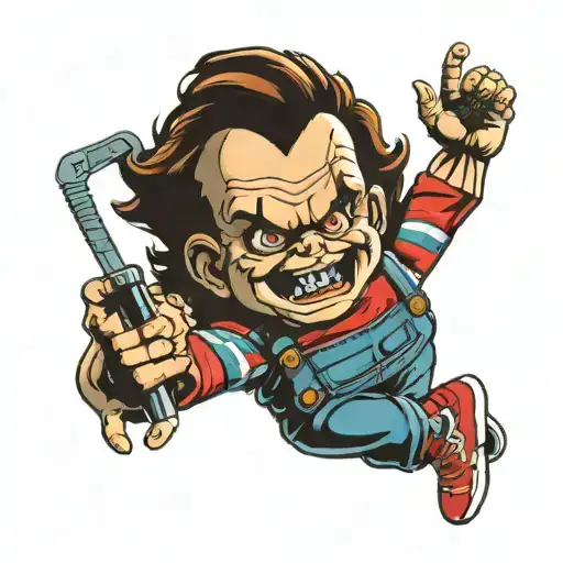 GLEN RAY the chucky tattoo design idea