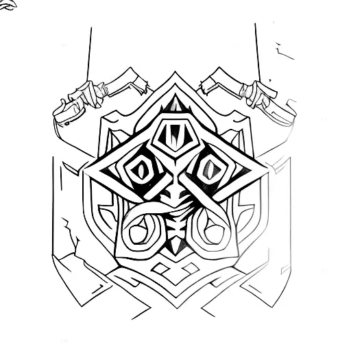 tabletop role playing game tattoo design idea