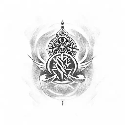 Write Omnia Vincit Amor tattoo design idea