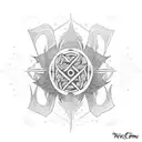 Write Omnia Vincit Amor tattoo design idea