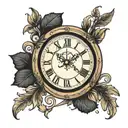 vertical Roman numeral tattoo design idea