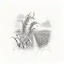 cornfield tattoo design idea