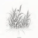 cornfield tattoo design idea