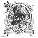 kavita and vijay names incorporated into the design tattoo design idea