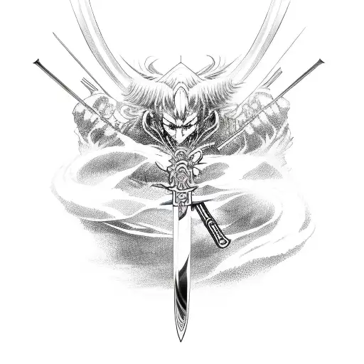 Ichigo kurosakis bankai sword  tattoo design idea