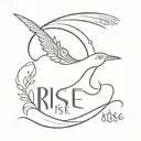 Still I rise tattoo design idea