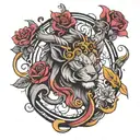 555 tattoo design idea