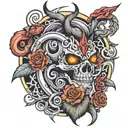 555 tattoo design idea