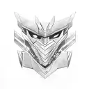 Leo zodiac sign on a transformer Optimus prime tatoo tattoo design idea