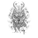 strenght and mental health tattoo design idea