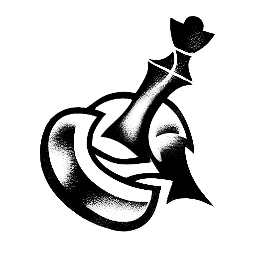 cloverleaf football trophy winning shadow decor pencil tattoo design idea