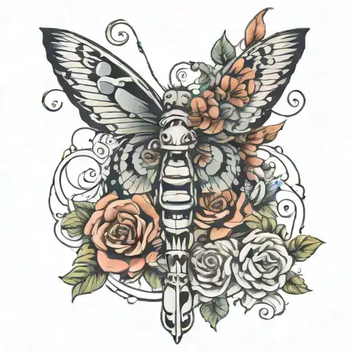 something that represents being observant, reserved, responsible, real, respectful, and funny tattoo design idea