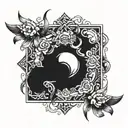 something that represents being observant, reserved, responsible, real, respectful, and funny tattoo design idea