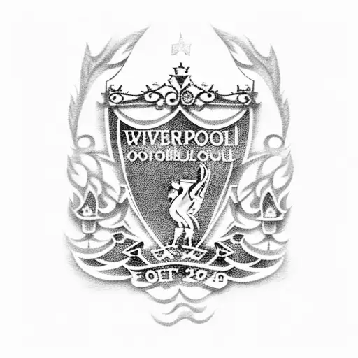 You will never walk alone liverpool football tattoo design idea