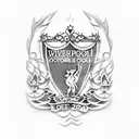 You will never walk alone liverpool football tattoo design idea