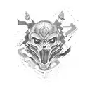 fighter tattoo design idea