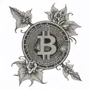 bitcoin tattoo design idea